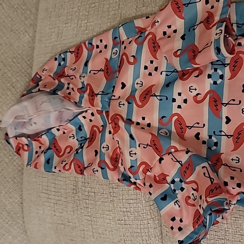 HP 🥳 Dog shirt with Flamingo print 🦩🐩